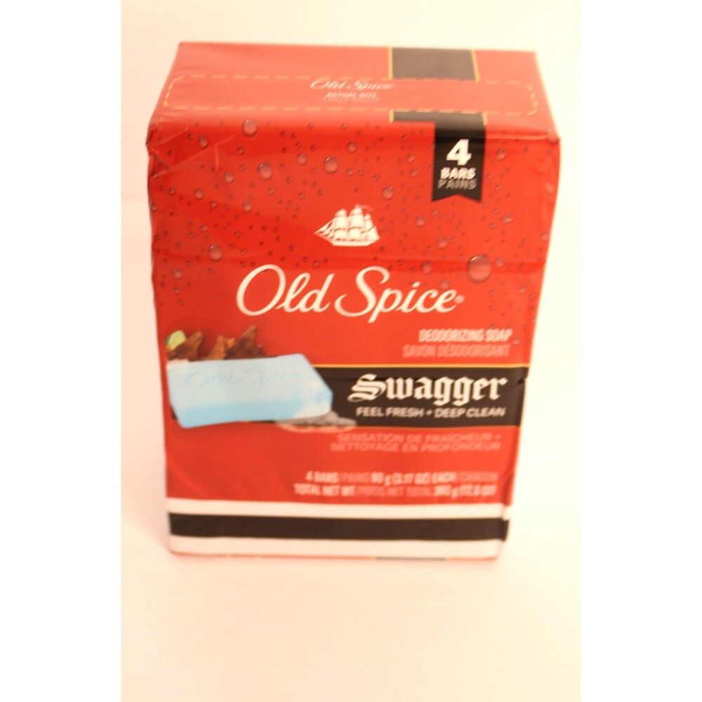 Old‎ Spice Swagger Deodorizing Soap 4 Bars Each Deep Clean New 3.17 oz Each - Picture 3 of 6